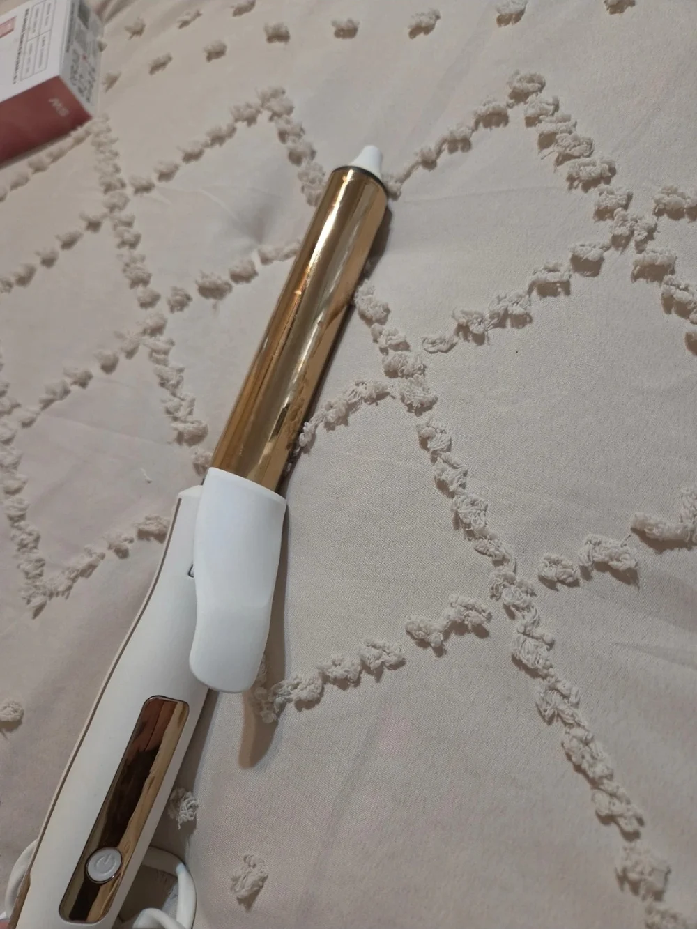White and Gold Curling Iron - Home Accents